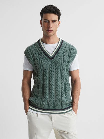 V Neck green armor summer Vest
